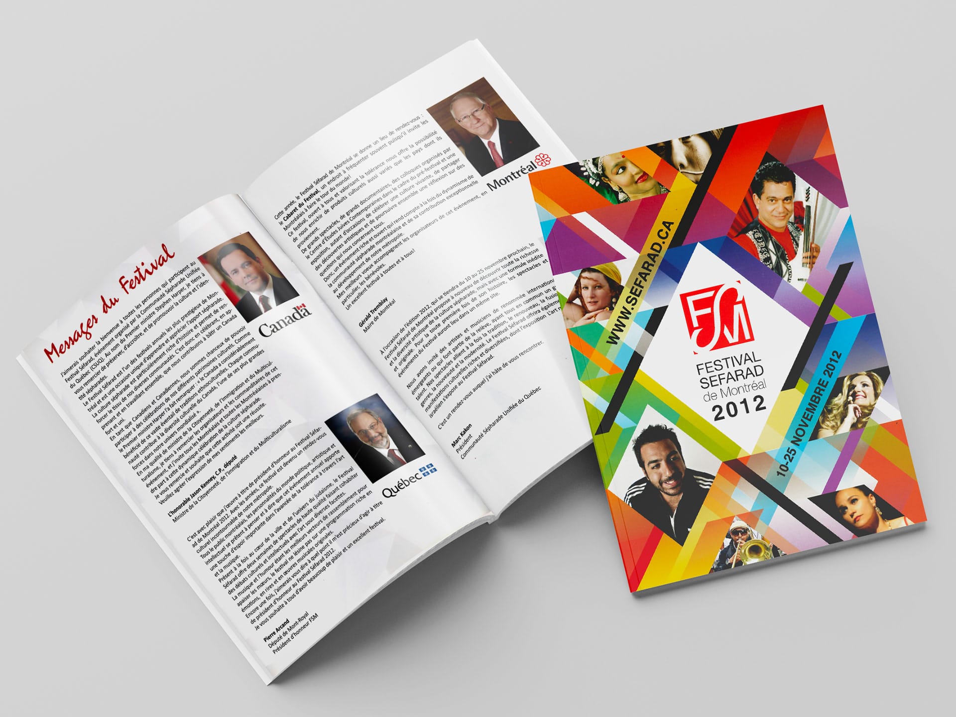 création de brochure pour festival