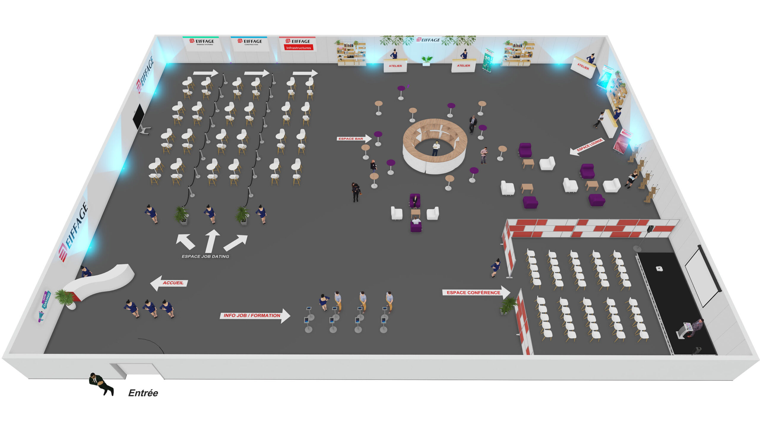 Création de plan 3D pour des évènements